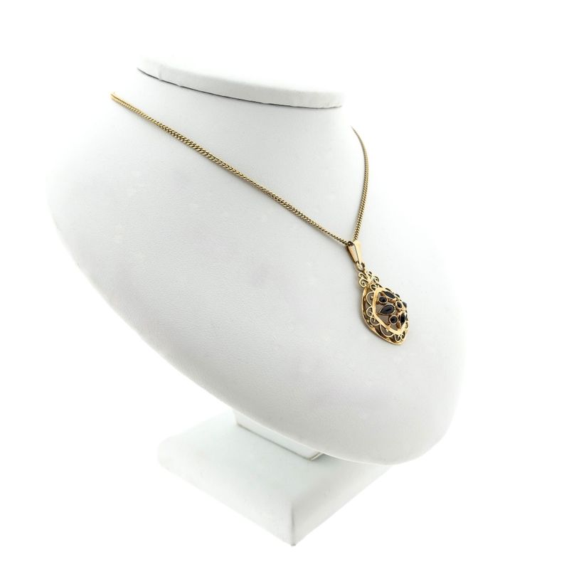 Image 3 of Gold Pendant with Garnet