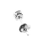 Image 8 of White gold stud earrings with zirconia