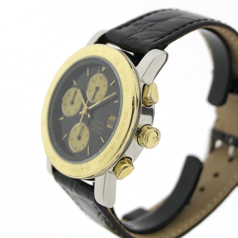 Image 2 of Girard Perregaux Chronograph 7000GBM; Automatic watch with 18k gold bezel