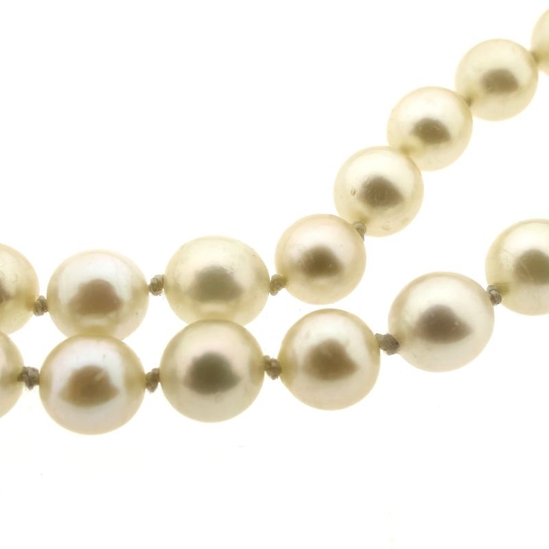 Image 6 of Vintage pearl necklace with white gold clasp | 51 cm