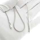 Image 9 of Silver snake link chain | 42 cm