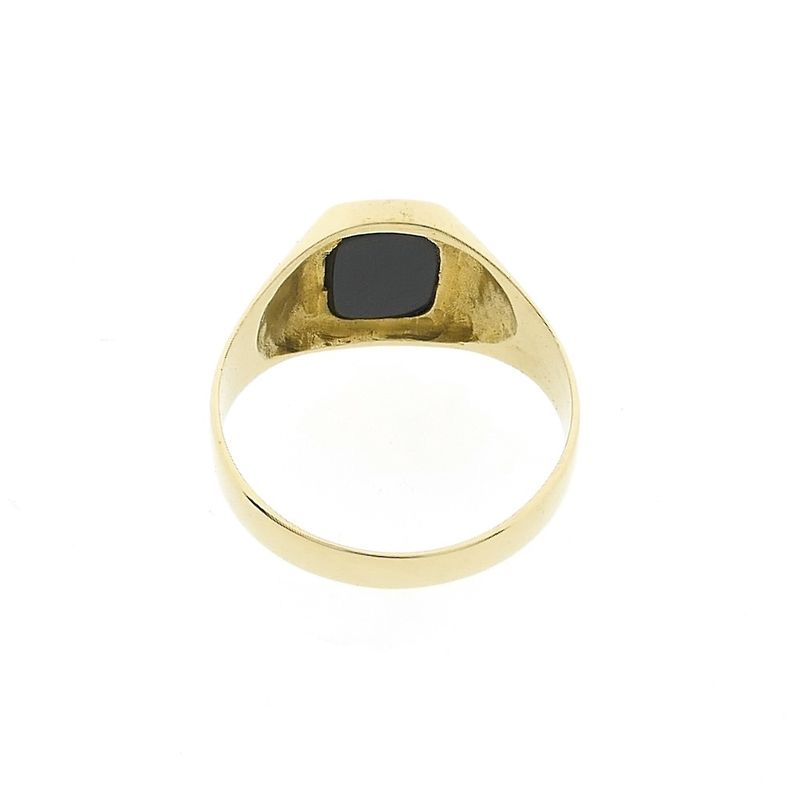Image 3 of Gold men's signet ring with onyx