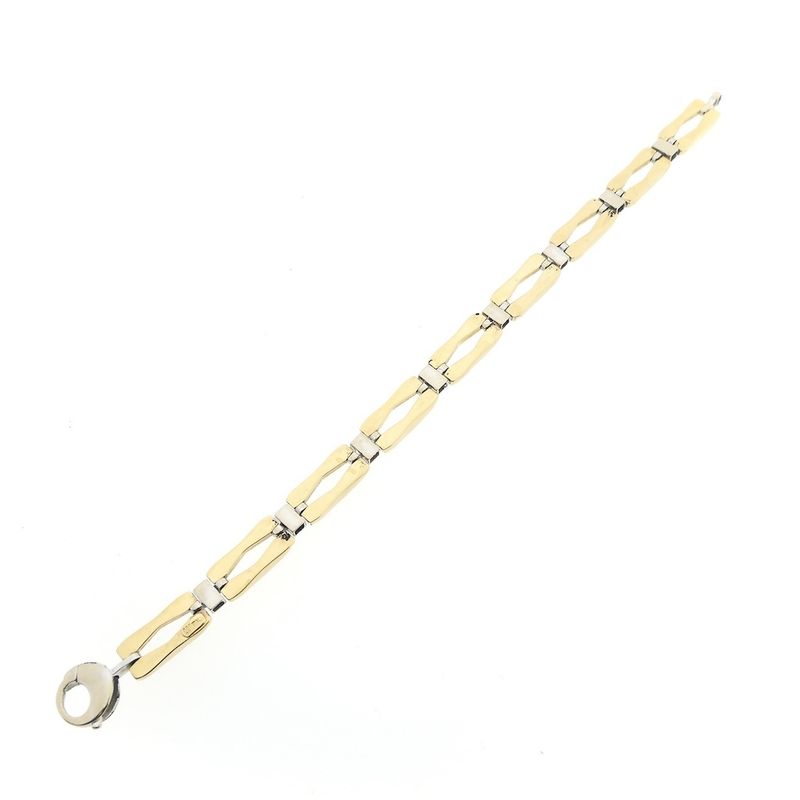 Image 7 of Two-tone gold fantasy link bracelet