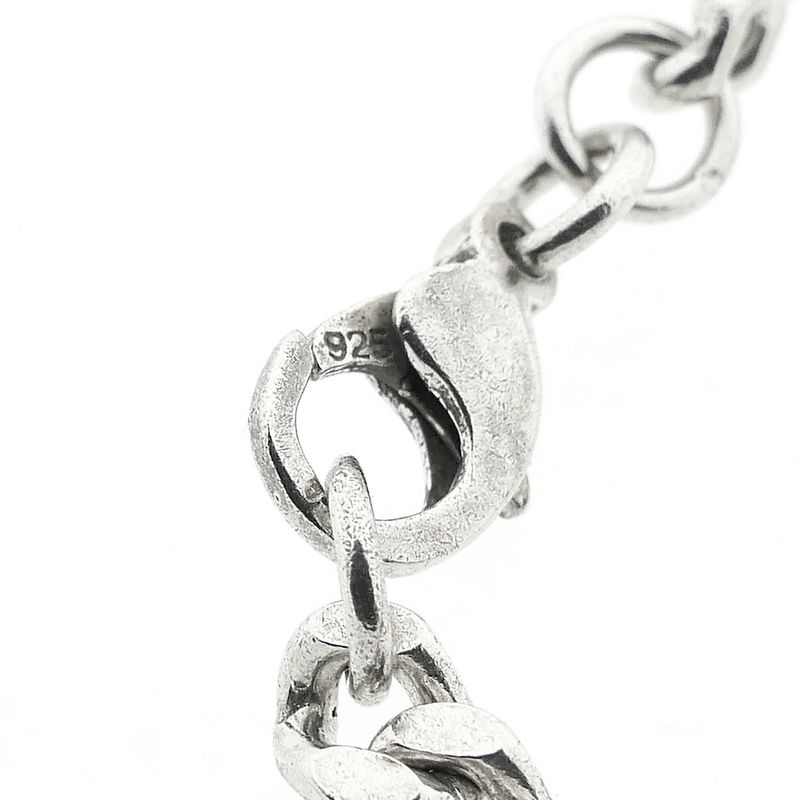 Image 5 of Silver gourmet link necklace | 51 cm