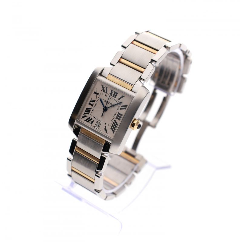Afbeelding 3 van Cartier Tank Française 2302 W51005Q4; Automatisch Horloge