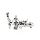 Image 7 of Antique silver statuette of a man and woman with a wheelbarrow