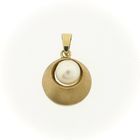 Image 1 of 8 karaat hanger met parel
