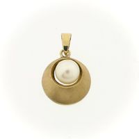 8 karaat hanger met parel