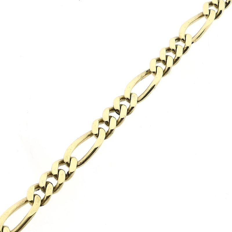 Afbeelding 8 van Gouden Figaro schakelarmband | 22,5 cm