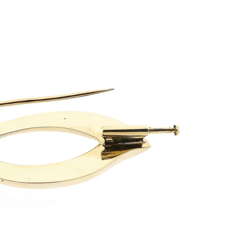 Afbeelding 6 van Bicolor gouden broche