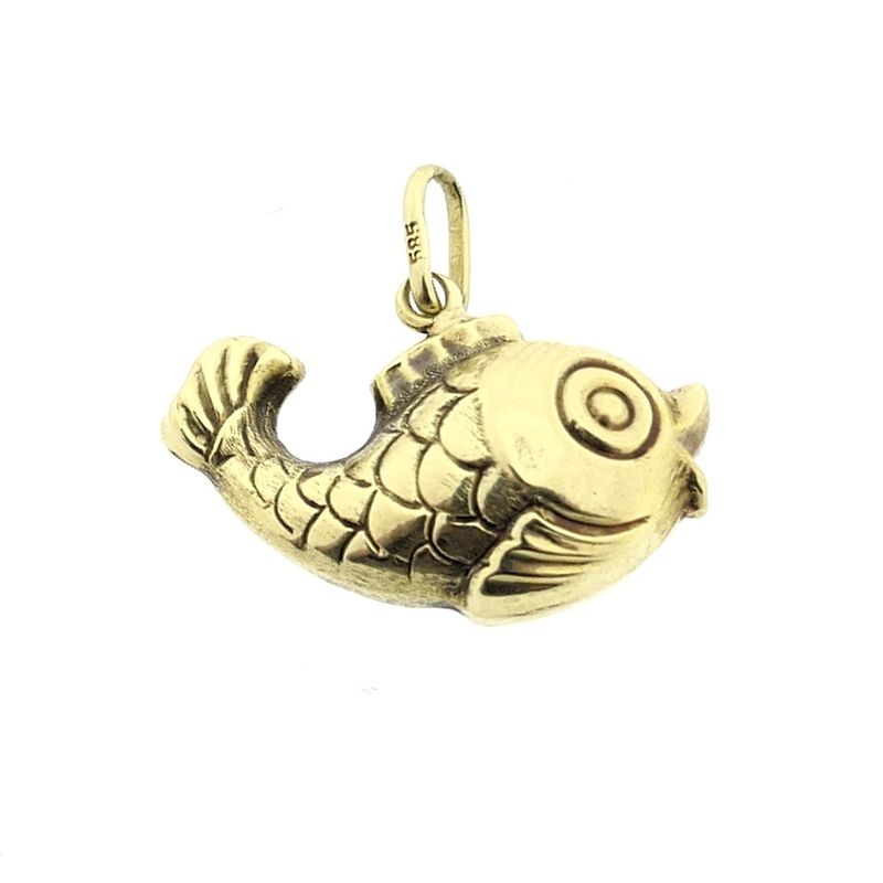 Image 4 of Gold pendant of a fish
