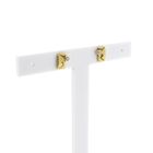 Image 3 of Gold stud earrings with zirconia