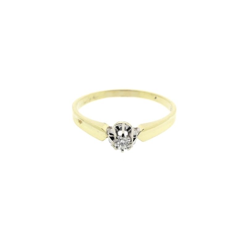 Image 3 of Gold ring with diamond | 0.08 ct.