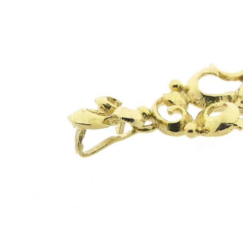 Image 6 of Gold pendant with pearl | Baroque style