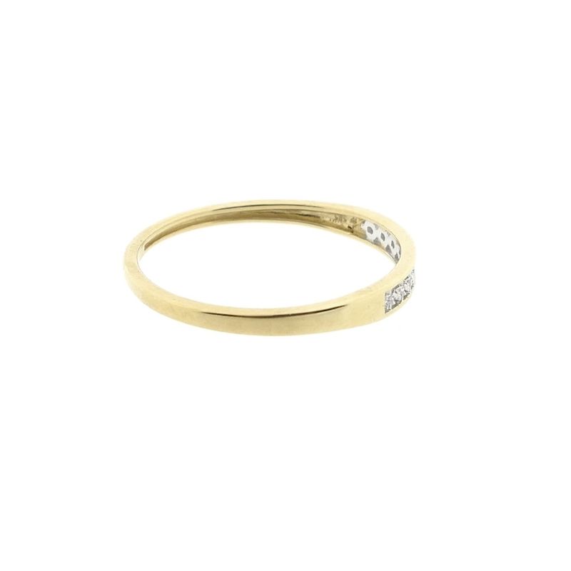 Image 5 of Gold ring with diamonds; 0.045 ct.