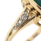 Image 5 of 18-karat gold women's ring with malachite and diamonds | 0.04 ct.