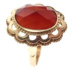 Image 6 of Vintage gold ring with carnelian