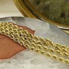 Image 7 of Gold twisted necklace | 43 cm