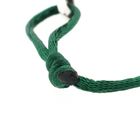 Image 5 of Forever Knots® Green Satin Bracelet with Silver Link