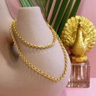 Image 2 of 21 carat gold jasseron link chain | 46 cm