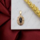 Image 2 of Gold pendant with garnet