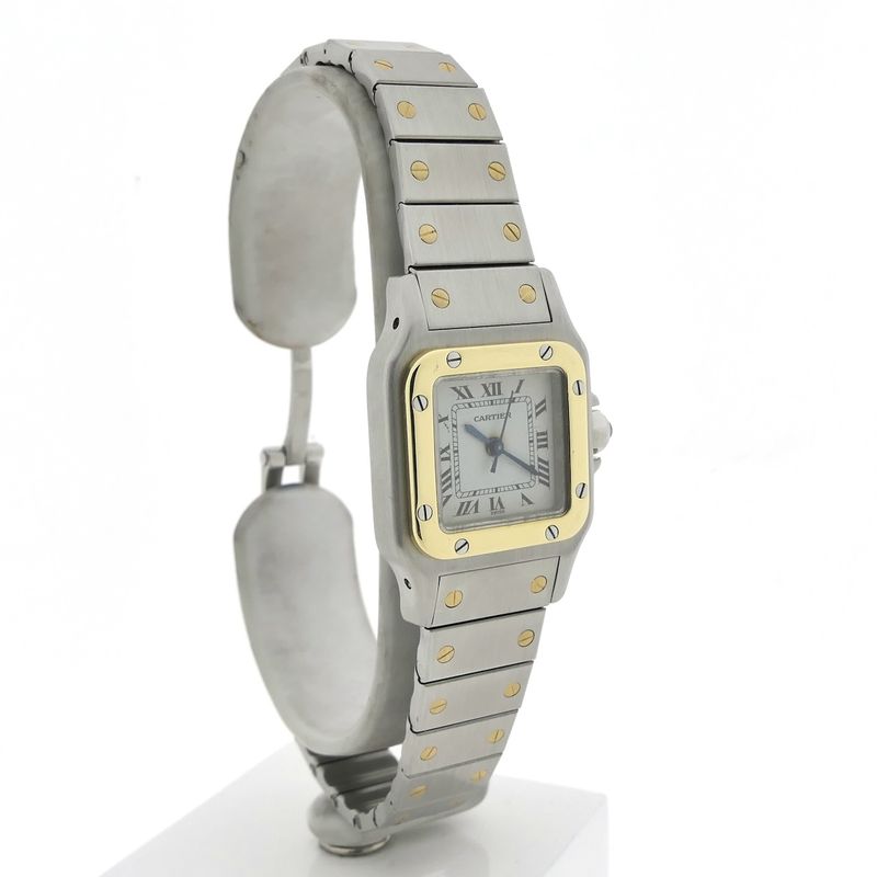 Image 3 of Cartier Santos 'Small' Automatic 0902; Vintage dames horloge