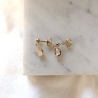 Image 2 of 10 crt. Stud earrings with zirconia