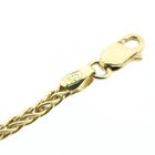 Image 3 of Gold square foxtail link chain