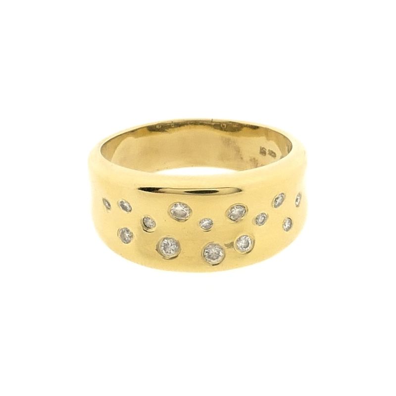 Image 3 of Gold ring with diamonds; 0.25 ct.