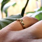 Image 8 of Two-tone gold fantasy ring with diamond | 0.01 ct.