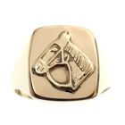 Image 3 of Gold signet ring horse head portrait