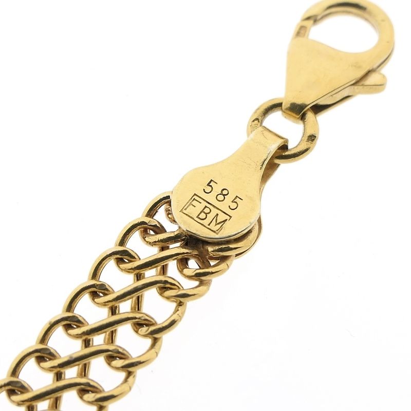 Image 9 of Gold French gourmet link chain | 44.5 cm