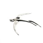 Image 5 of Silver pendant of a swallow