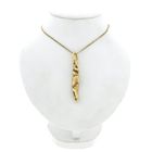 Image 3 of Solid Gold Abstract Pendant