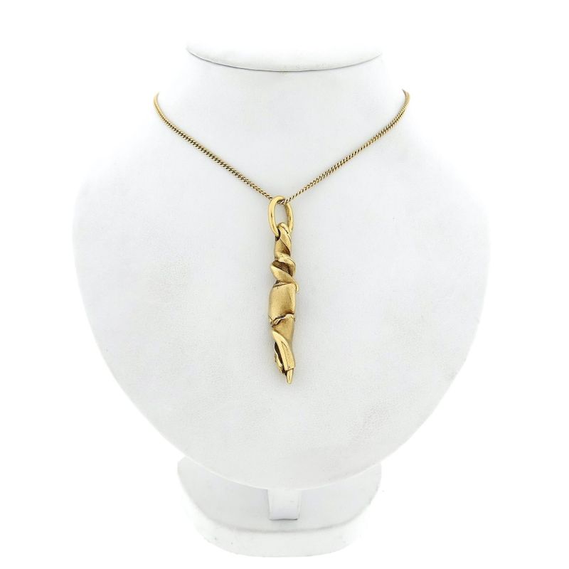 Image 3 of Solid Gold Abstract Pendant