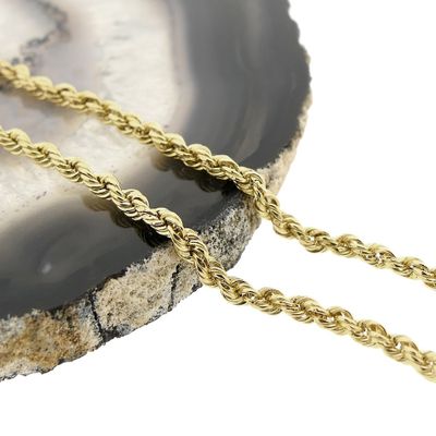 Image 2 of Gold twisted link bracelet | 19 cm