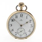 Image 1 of Omega; Antique 18k gold pocket watch