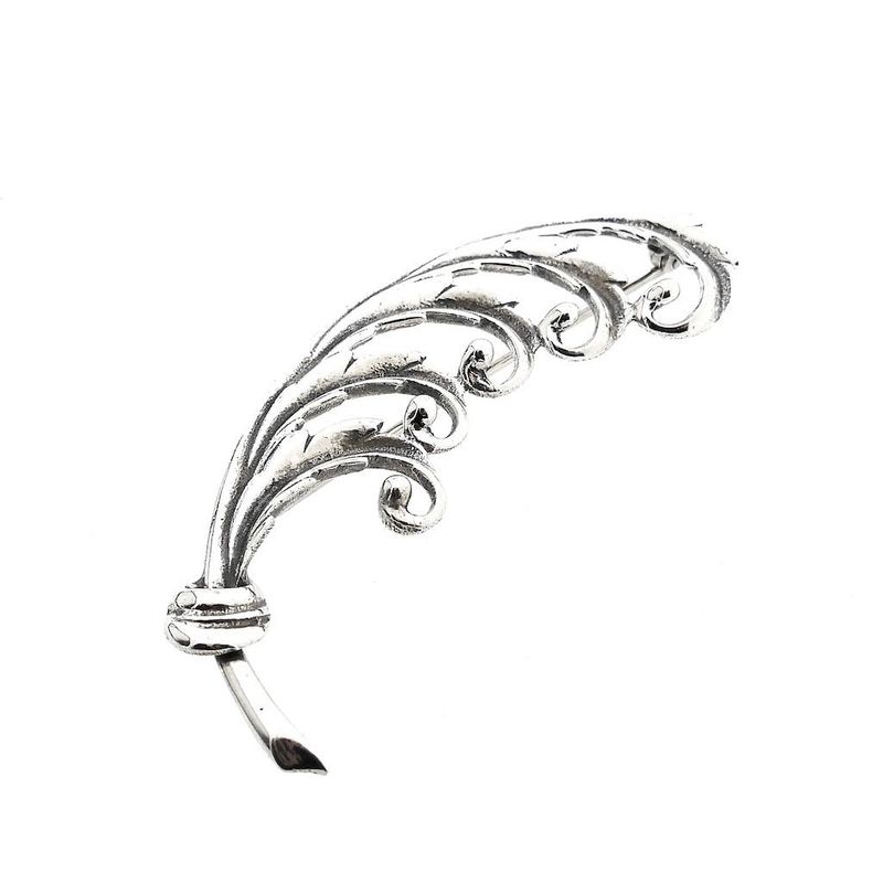 Image 3 of Silver Elegant Feather Brooch
