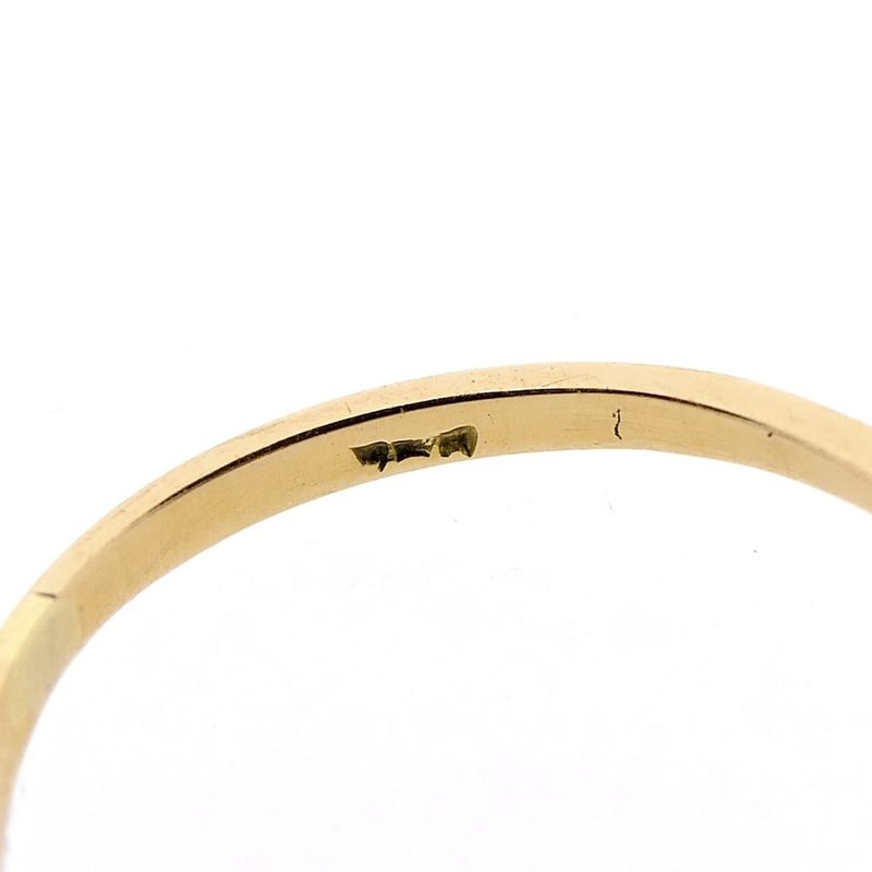 Image 8 of Vintage bicolor ring with zirconia and diamond 0.14 ct.