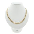 Image 1 of Gold gourmet link chain | 63 cm