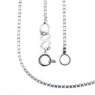 Image 1 of 18K white gold Venetian link chain | 36.5 cm - 41.5 cm