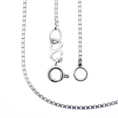 18K white gold Venetian link chain | 36.5 cm - 41.5 cm Image 1 of 18K white gold Venetian link chain | 36.5 cm - 41.5 cm