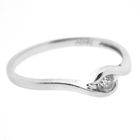 Image 6 of White gold solitaire ring with 0.18 ct diamond.
