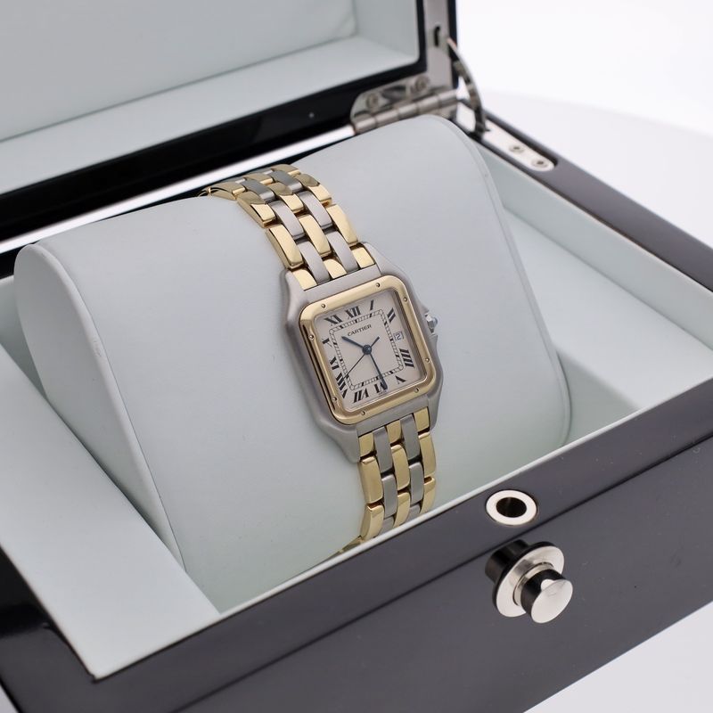 Image 14 of Cartier Panthère '3 Row' Large/Jumbo 183957; 18ct. Gold/steel watch