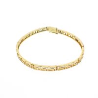 Meander gold fantasy link bracelet