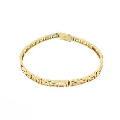 Meander gold fantasy link bracelet Image 1 of Meander gold fantasy link bracelet
