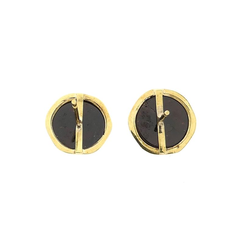 Image 8 of Gold Earrings with Garnet