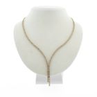 Image 1 of Gold necklace with zirconia | 42 cm
