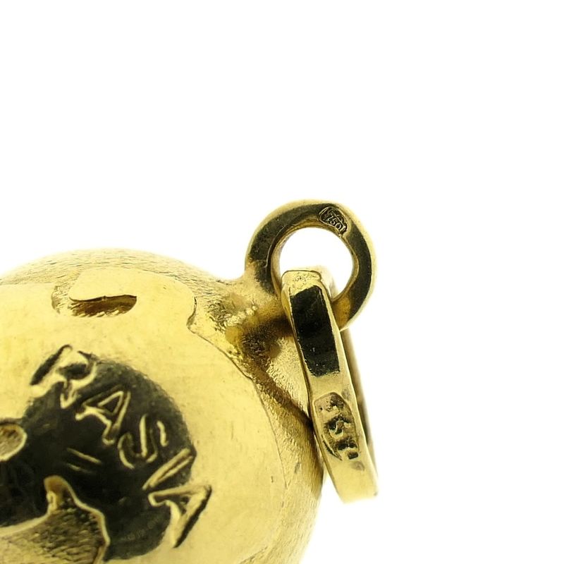 Image 4 of 18 carat gold globe pendant