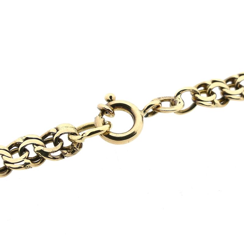 Afbeelding 4 van 8 karaat Platte Prince of Wales schakelketting | 43 cm